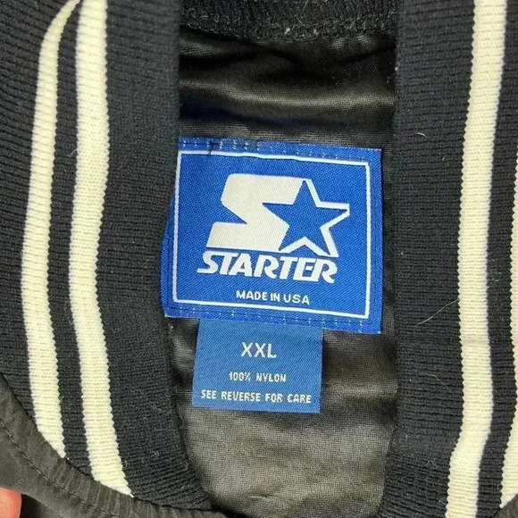 Vtg Starter Panthers Windbreaker Jacket 1/4 Zip Embroidered Made In USA Mens XXL - Picture 4 of 10